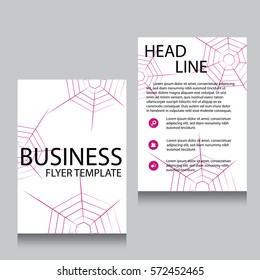 Vector Brochure Flyer design Layout template, Front page and back page, templates, website, Editable vector illustration, Abstract background, A4.