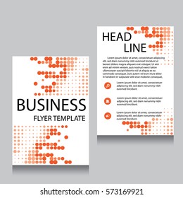 Vector Brochure Flyer design Layout template, Front page and back page, templates, website, Editable vector illustration, Abstract background, A4.