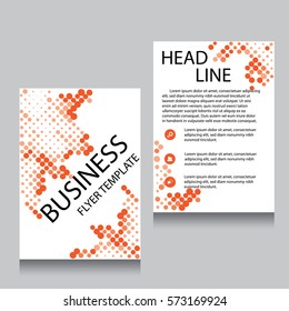 Vector Brochure Flyer design Layout template, Front page and back page, templates, website, Editable vector illustration, Abstract background, A4.