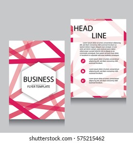Vector Brochure Flyer design Layout template, Front page and back page, templates, website, Editable vector illustration, Abstract background, A4.