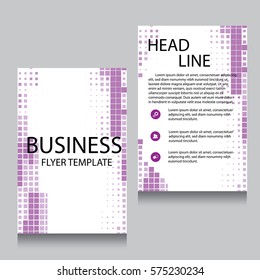 Vector Brochure Flyer design Layout template, Front page and back page, templates, website, Editable vector illustration, Abstract background, A4.
