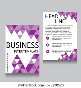 Vector Brochure Flyer design Layout template, Front page and back page, templates, website, Editable vector illustration, Abstract background, A4.