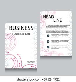 Vector Brochure Flyer design Layout template, Front page and back page, templates, website, Editable vector illustration, Abstract background, A4.