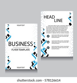 Vector Brochure Flyer design Layout template, Front page and back page, templates, website, Editable vector illustration, Abstract background, A4.