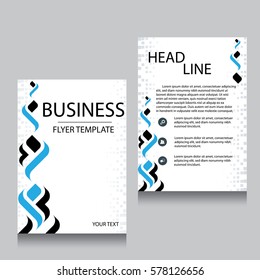 Vector Brochure Flyer design Layout template, Front page and back page, templates, website, Editable vector illustration, Abstract background, A4.