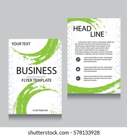 Vector Brochure Flyer design Layout template, Front page and back page, templates, website, Editable vector illustration, Abstract background, A4.