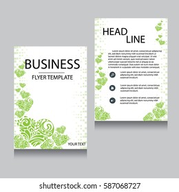 Vector Brochure Flyer design Layout template, Front page and back page, templates, website, Editable vector illustration, Abstract background, A4.
