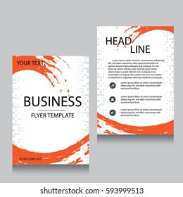 Vector Brochure Flyer design Layout template, Front page and back page, templates, website, Editable vector illustration, Abstract background, A4.