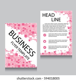 Vector Brochure Flyer design Layout template, Front page and back page, templates, website, Editable vector illustration, Abstract background, A4.