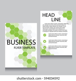 Vector Brochure Flyer design Layout template, Front page and back page, templates, website, Editable vector illustration, Abstract background, A4.