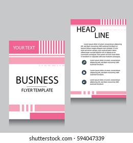 Vector Brochure Flyer design Layout template, Front page and back page, templates, website, Editable vector illustration, Abstract background, A4.