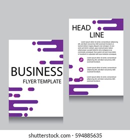 Vector Brochure Flyer design Layout template, Front page and back page, templates, website, Editable vector illustration, Abstract background, A4.