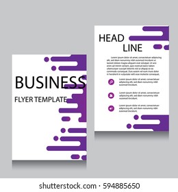 Vector Brochure Flyer design Layout template, Front page and back page, templates, website, Editable vector illustration, Abstract background, A4.