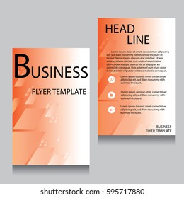 Vector Brochure Flyer design Layout template, Front page and back page, templates, website, Editable vector illustration, Abstract background, A4.