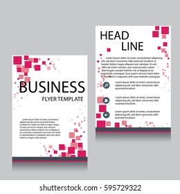 Vector Brochure Flyer design Layout template, Front page and back page, templates, website, Editable vector illustration, Abstract background, A4.