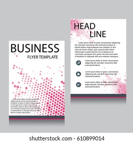Vector Brochure Flyer design Layout template, Front page and back page, templates, website, Editable vector illustration, Abstract background, A4.