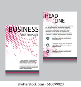 Vector Brochure Flyer design Layout template, Front page and back page, templates, website, Editable vector illustration, Abstract background, A4.