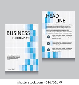 Vector Brochure Flyer design Layout template, Front page and back page, templates, website, Editable vector illustration, Abstract background, A4.