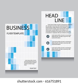 Vector Brochure Flyer design Layout template, Front page and back page, templates, website, Editable vector illustration, Abstract background, A4.