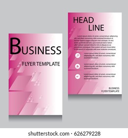 Vector Brochure Flyer design Layout template, Front page and back page, templates, website, Editable vector illustration, Abstract background, A4.