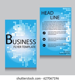 Vector Brochure Flyer design Layout template, Front page and back page, templates, website, Editable vector illustration, Abstract background, A4.