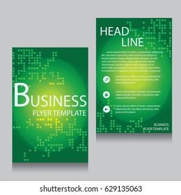 Vector Brochure Flyer design Layout template, Front page and back page, templates, website, Editable vector illustration, Abstract background, A4.