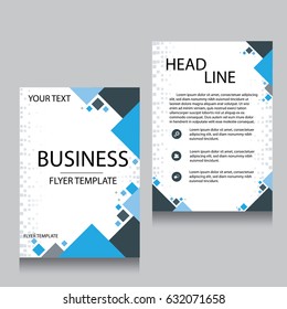 Vector Brochure Flyer design Layout template, Front page and back page, templates, website, Editable vector illustration, Abstract background, A4.