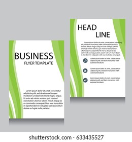 Vector Brochure Flyer design Layout template, Front page and back page, templates, website, Editable vector illustration, Abstract background, A4.
