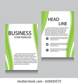 Vector Brochure Flyer design Layout template, Front page and back page, templates, website, Editable vector illustration, Abstract background, A4.
