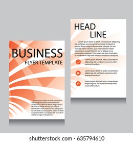 Vector Brochure Flyer design Layout template, Front page and back page, templates, website, Editable vector illustration, Abstract background, A4.