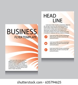 Vector Brochure Flyer design Layout template, Front page and back page, templates, website, Editable vector illustration, Abstract background, A4.