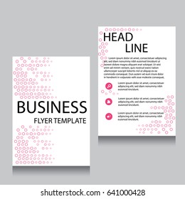 Vector Brochure Flyer design Layout template, Front page and back page, templates, website, Editable vector illustration, Abstract background, A4.