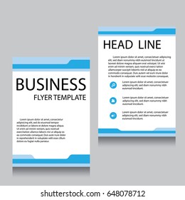 Vector Brochure Flyer design Layout template, Front page and back page, templates, website, Editable vector illustration, Abstract background, A4.
