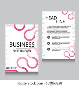 Vector Brochure Flyer design Layout template, Front page and back page, templates, website, Editable vector illustration, Abstract background, A4.