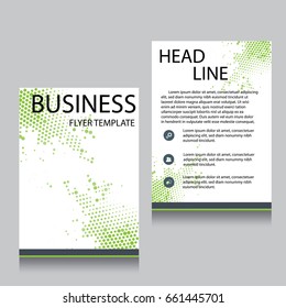 Vector Brochure Flyer design Layout template, Front page and back page, templates, website, Editable vector illustration, Abstract background, A4.