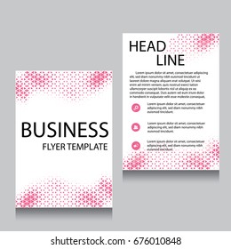 Vector Brochure Flyer design Layout template, Front page and back page, templates, website, Editable vector illustration, Abstract background, A4.