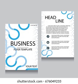 Vector Brochure Flyer design Layout template, Front page and back page, templates, website, Editable vector illustration, Abstract background, A4.