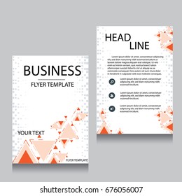 Vector Brochure Flyer design Layout template, Front page and back page, templates, website, Editable vector illustration, Abstract background, A4.