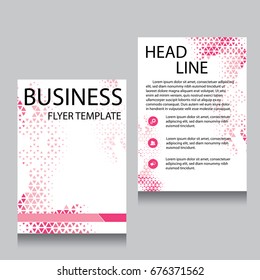 Vector Brochure Flyer design Layout template, Front page and back page, templates, website, Editable vector illustration, Abstract background, A4.