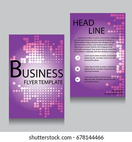 Vector Brochure Flyer design Layout template, Front page and back page, templates, website, Editable vector illustration, Abstract background, A4.