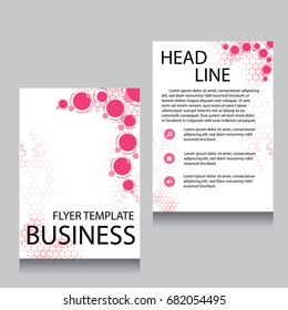 Vector Brochure Flyer design Layout template, Front page and back page, templates, website, Editable vector illustration, Abstract background, A4.