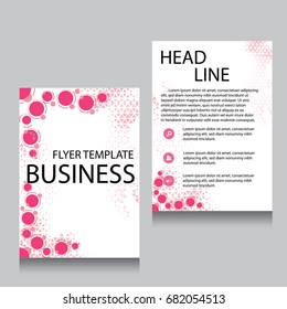 Vector Brochure Flyer design Layout template, Front page and back page, templates, website, Editable vector illustration, Abstract background, A4.