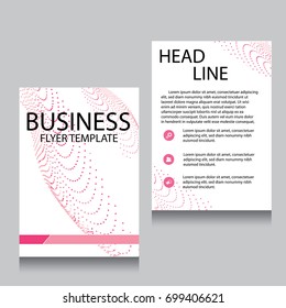 Vector Brochure Flyer design Layout template, Front page and back page, templates, website, Editable vector illustration, Abstract background, A4.