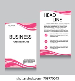 Vector Brochure Flyer design Layout template, Front page and back page, templates, website, Editable vector illustration, Abstract background, A4.