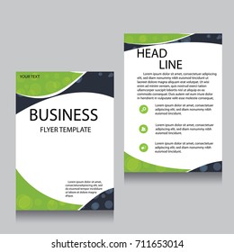 Vector Brochure Flyer design Layout template, Front page and back page, Abstract background, A4.