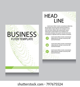 Vector Brochure Flyer design Layout template, Front page and back page, templates, website, Editable vector illustration, Abstract background, A4.