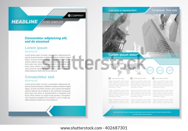 Vector Broschure Flyer Design Layout Vorlage Stock Vektorgrafik Lizenzfrei