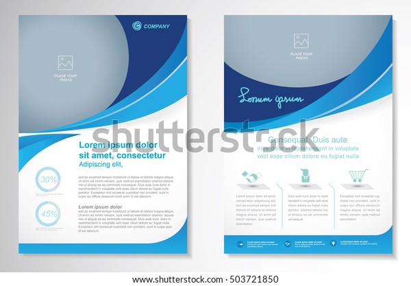 Vector Broschure Flyer Design Layout Vorlage Stock Vektorgrafik Lizenzfrei