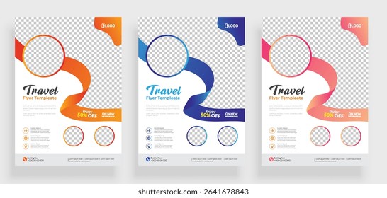 Vector brochure flyer design template