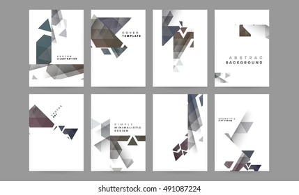 Vector Brochure Flyer design templates set, A4 size